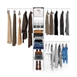 Pemberly Row Clothing & Closet Storage Organizer Shelf Tower with 3 White