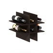 Pemberly Row 9-Compartment Bottle Storage Cube Organizer Insert in Dark Oak