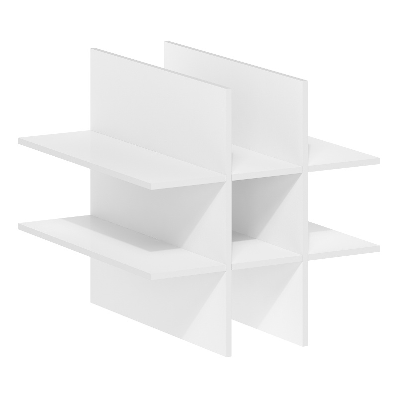 Pemberly Row 9-Compartment Bottle Storage Cube Organizer Insert in White