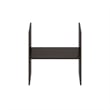 Pemberly Row Contemporary H-Shelf Cube Organizer Insert in Dark Oak