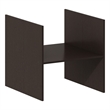 Pemberly Row Contemporary H-Shelf Cube Organizer Insert in Dark Oak