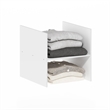 Pemberly Row Contemporary H-Shelf Cube Organizer Insert in White