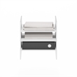 Pemberly Row Contemporary 3-Shelf File Organizer Cube Insert in White