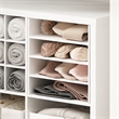 Pemberly Row Contemporary 3-Shelf File Organizer Cube Insert in White
