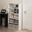 Pemberly Row 5-Tier Open Shelf Bookcase in Bookshelf in 31.5-inch Wide in White