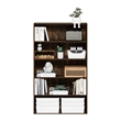 Pemberly Row 5-Tier Bookcase in Bookshelf in 31.5-inch Wide in Amber Pine