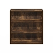 Pemberly Row 3-Tier Bookcase in Bookshelf in 31.5-inch Wide in Amber Pine