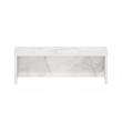 Pemberly Row 18-Inch Kitchen Counter Stackable Organizer Shelf in Marble White