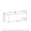 Pemberly Row 23-Inch Kitchen Counter Stackable Organizer Shelf in Marble White
