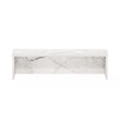 Pemberly Row 23-Inch Kitchen Counter Stackable Organizer Shelf in Marble White