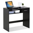Pemberly Row Engineered Wood Computer/Study Desk with Drawer in Espresso