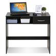 Pemberly Row Engineered Wood Computer/Study Desk with Drawer in Espresso