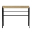 Pemberly Row Wood & Metal Frame Computer Desk in Sonoma Oak/Black