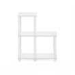 Pemberly Row Contemporary Turn-N-Tube Accent Decorative Shelf in White