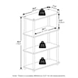 Pemberly Row Turn-N-Tube 4-Tier Multipurpose Shelf Display Rack in White