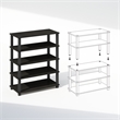 Pemberly Row Turn-S-Tube 3-Tier Stackable Shoe Rack in Espresso Set of 2