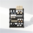 Pemberly Row Turn-S-Tube 3-Tier Stackable Shoe Rack in Espresso Set of 2