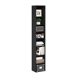 Pemberly Row Contemporary 8-Tier Open Shelf Bookcase in Blackwood
