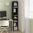 Pemberly Row Contemporary 8-Tier Open Shelf Bookcase in Blackwood