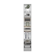 Pemberly Row Contemporary 8-Tier Open Shelf Bookcase in White