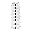 Pemberly Row 8-Tier Vertical Freestanding Shoe Tower in Espresso/Black