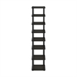 Pemberly Row 8-Tier Vertical Freestanding Shoe Tower in Espresso/Black