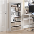 Pemberly Row 6-Tier Open Shelf Bookcase 7x24x53-inches in White