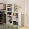 Pemberly Row Contemporary 3-Tier Open Shelf Bookcase in White