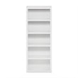 Pemberly Row Contemporary 5-Tier Open Shelf Bookcase in White