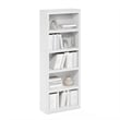 Pemberly Row Contemporary 5-Tier Open Shelf Bookcase in White