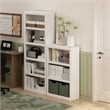 Pemberly Row Contemporary 5-Tier Open Shelf Bookcase in White