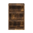 Pemberly Row Contemporary 3-Tier Open Shelf Bookcase in Amber Pine