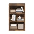 Pemberly Row Contemporary 3-Tier Open Shelf Bookcase in Amber Pine