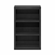 Pemberly Row Contemporary 3-Tier Open Shelf Bookcase in Blackwood