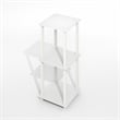 Pemberly Row Contemporary End Table in Set of Two in Pla inWhite