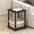 Pemberly Row End Table in Set of Two in Black Espresso/Black