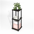 Pemberly Row End Table in Set of Two in Black Espresso/Black