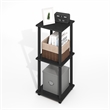 Pemberly Row End Table in Set of Two in Dark Americano/Black