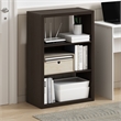 Pemberly Row 3-Tier Open Shelf Bookcase in Bookshelf in Dark Oak