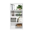 Pemberly Row 4-Tier Open Shelf Bookcase in Bookshelf in White