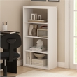 Pemberly Row 4-Tier Open Shelf Bookcase in Bookshelf in White