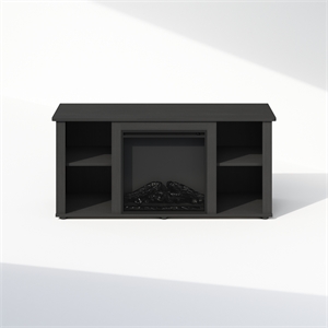Pemberly Row No Heat Decorative Electric Fireplace TV Stand in Americano