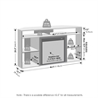 Pemberly Row No Heat Decorative Electric Fireplace Corner TV Stand Americano