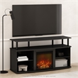 Pemberly Row No Heat Decorative Electric Fireplace TV Stand in Americano/Black