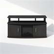 Pemberly Row No Heat Decorative Electric Fireplace TV Stand in Americano/Black