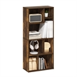 Pemberly Row 7-Cube Irregular Cubes Storage Bookcase/Bookshelf Amber Pine