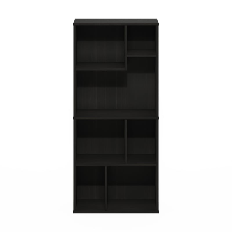 Pemberly Row 7-Cube Irregular Cubes Storage Bookcase/Bookshelf Espresso