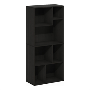 Pemberly Row 7-Cube Irregular Cubes Storage Bookcase/Bookshelf Espresso