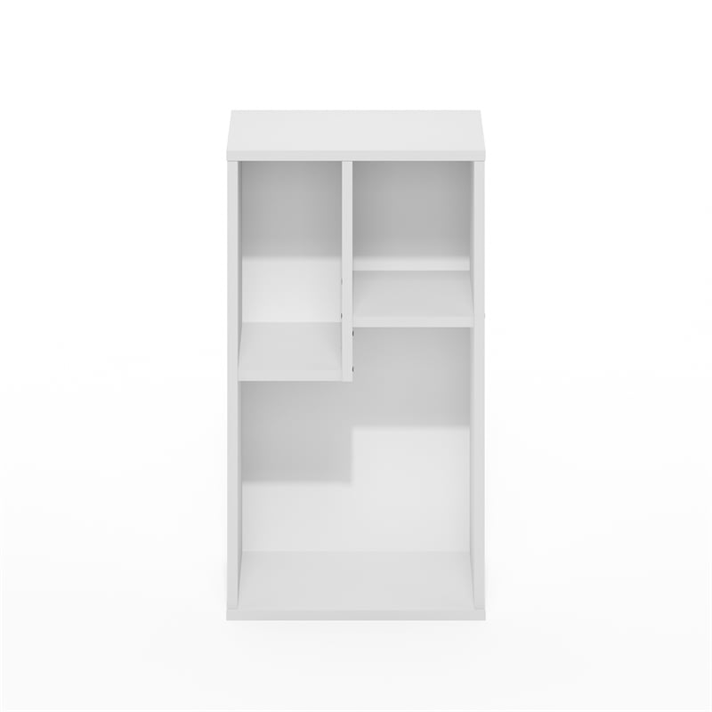 Pemberly Row 3-Cube Irregular Cubes Storage Bookcase/Bookshelf White