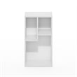 Pemberly Row 3-Cube Irregular Cubes Storage Bookcase/Bookshelf White